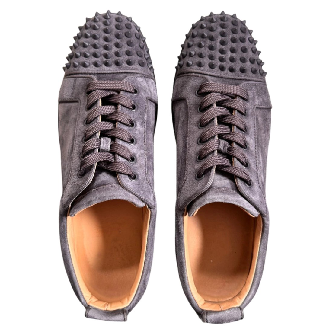 Christian Louboutin Louis Junior Spike Sneakers (Grey)