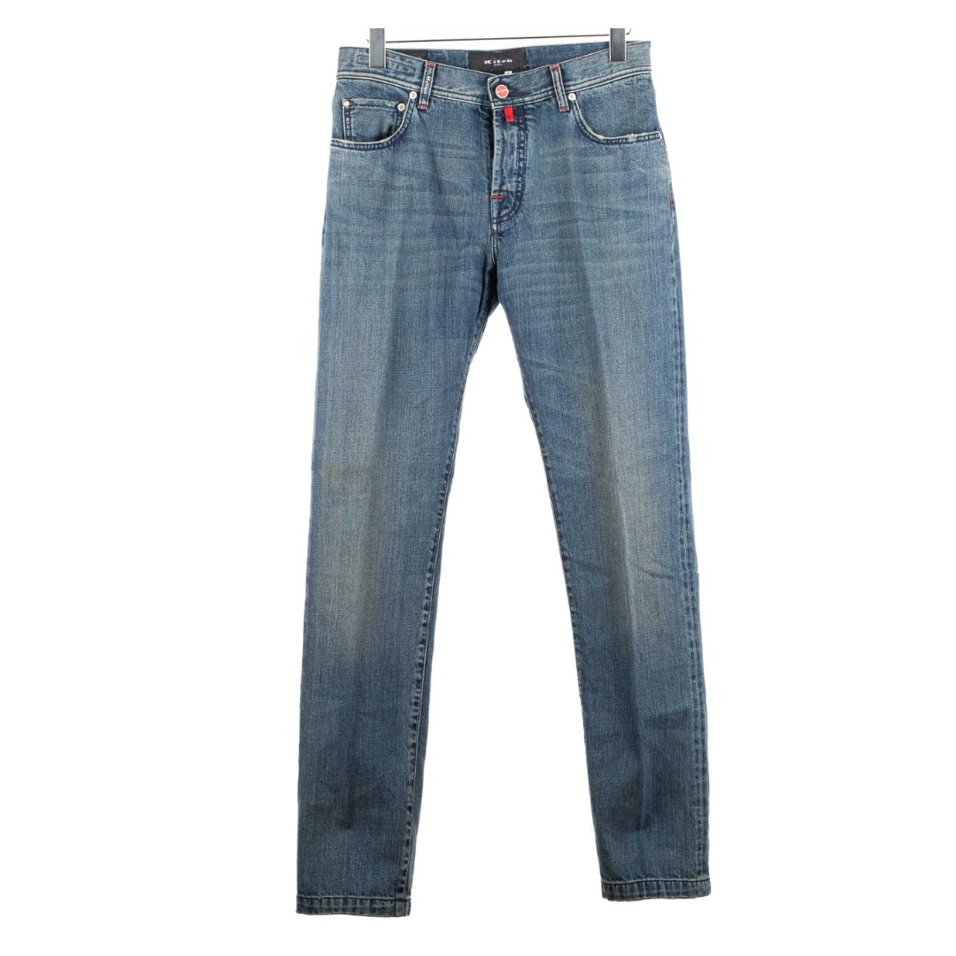 Kiton Napoli Slim Fit Jeans (Blue) (New)