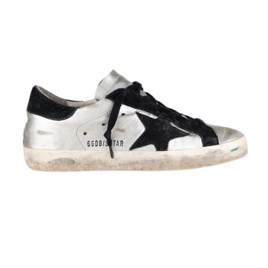 Golden Goose Superstar Sneakers (Silver) (Womens)