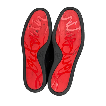 Christian Louboutin Louis Junior Spike Sneakers (Black)