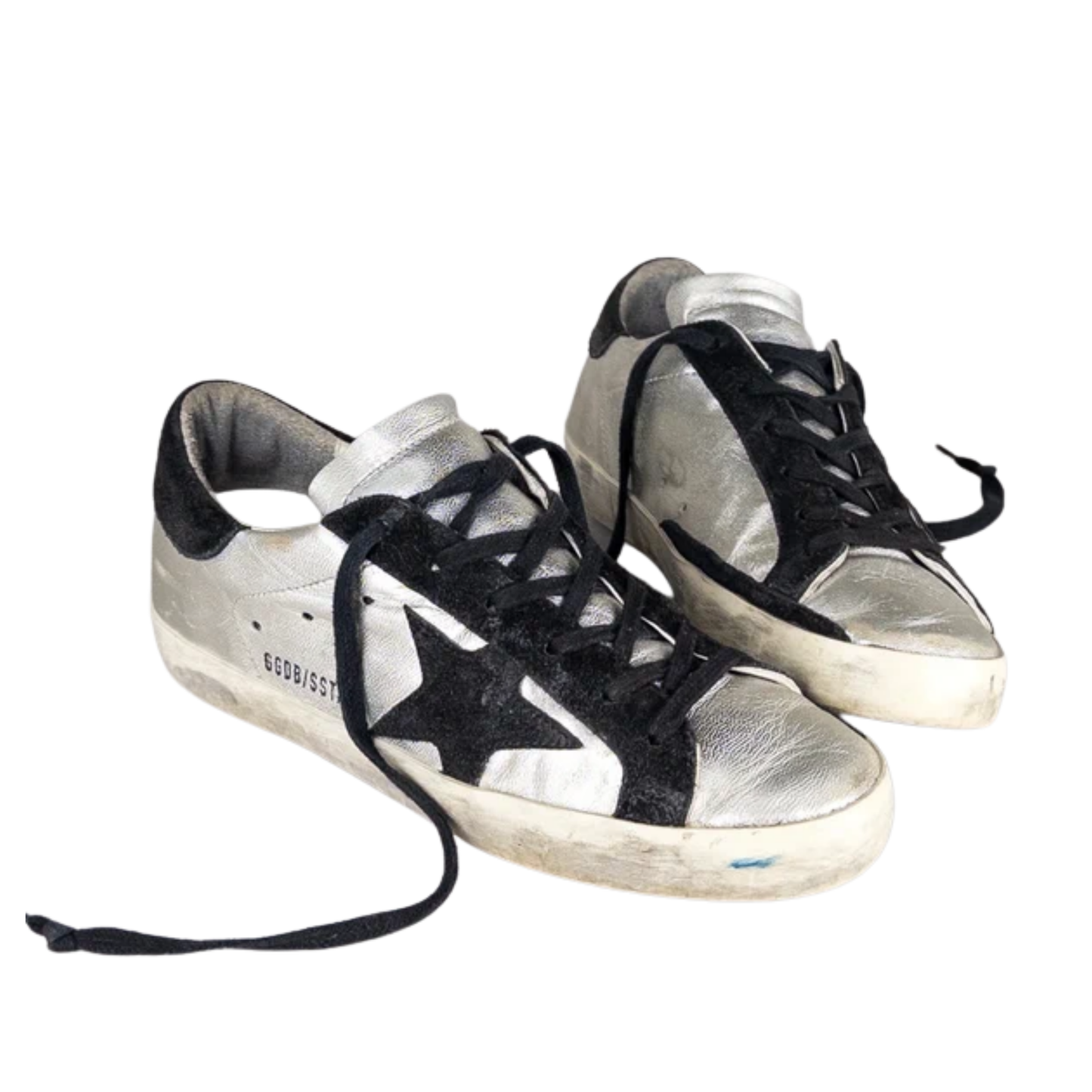 Golden Goose Superstar Sneakers (Silver) (Womens)