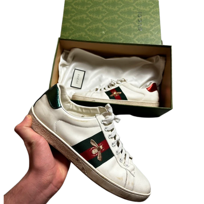 Gucci Ace Sneakers (White)