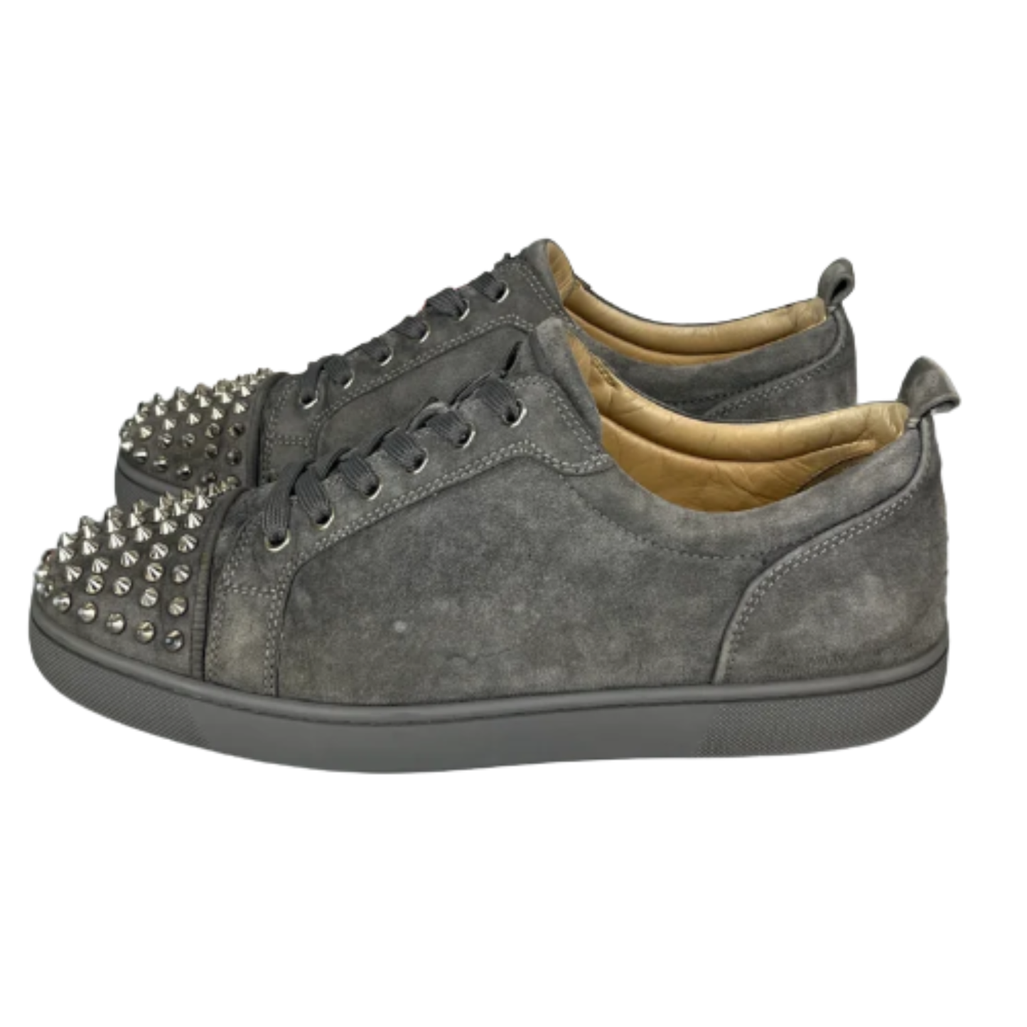 Christian Louboutin Louis Junior Spike Sneakers (Gray)