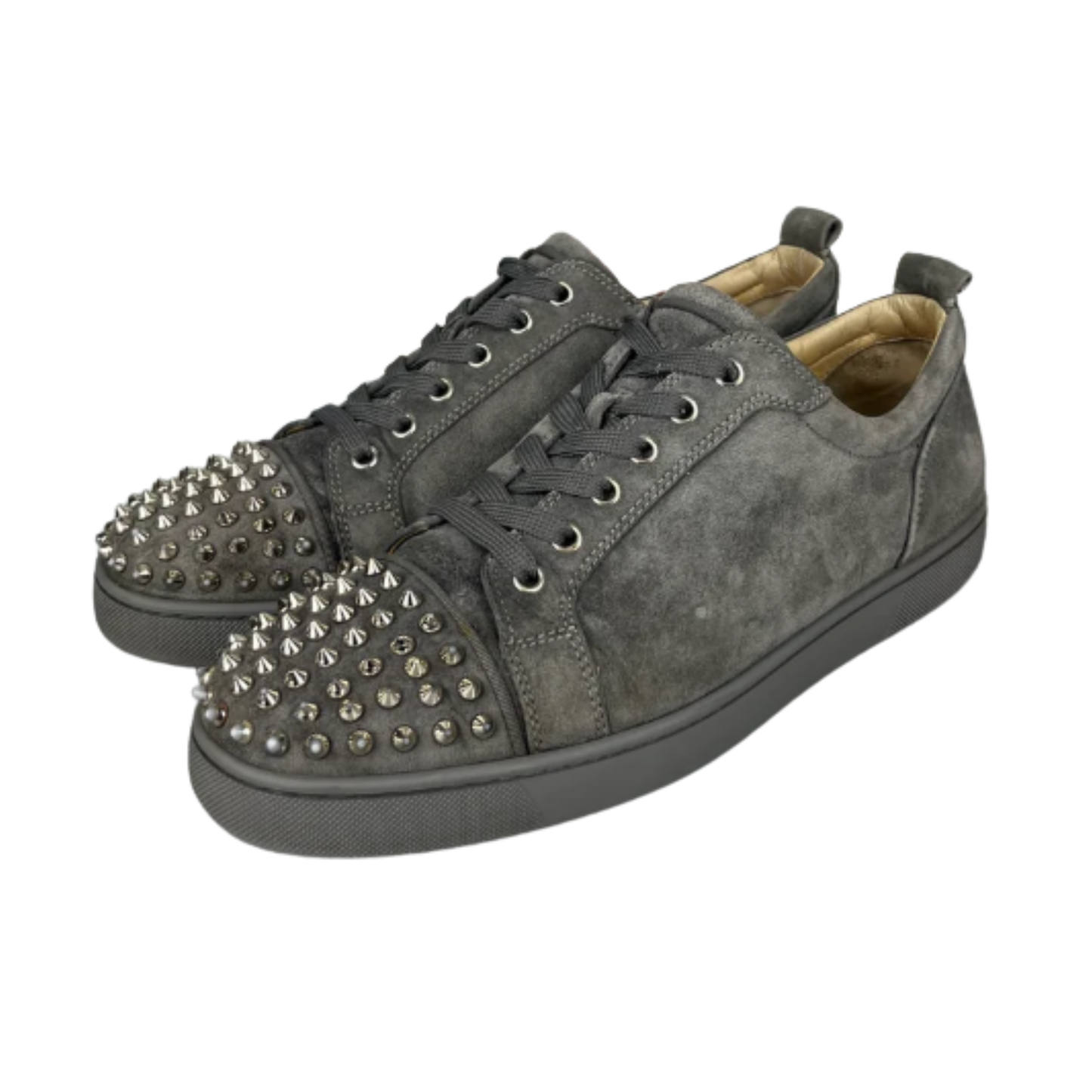 Christian Louboutin Louis Junior Spike Sneakers (Gray)