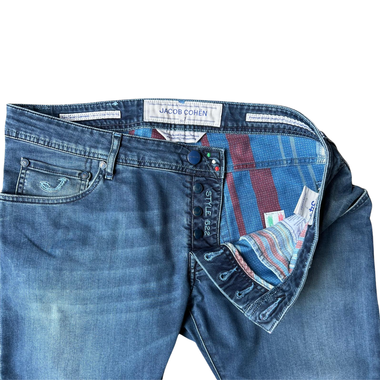 Jacob Cohën 622 Slim fit Jeans (Navy)