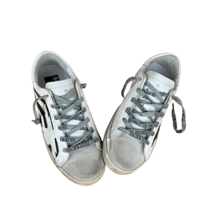Golden Goose Superstar Sneakers (White) (Womens)