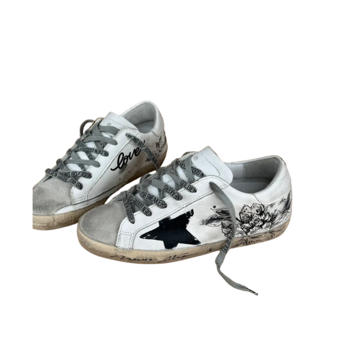 Golden Goose Superstar Sneakers (White) (Womens)