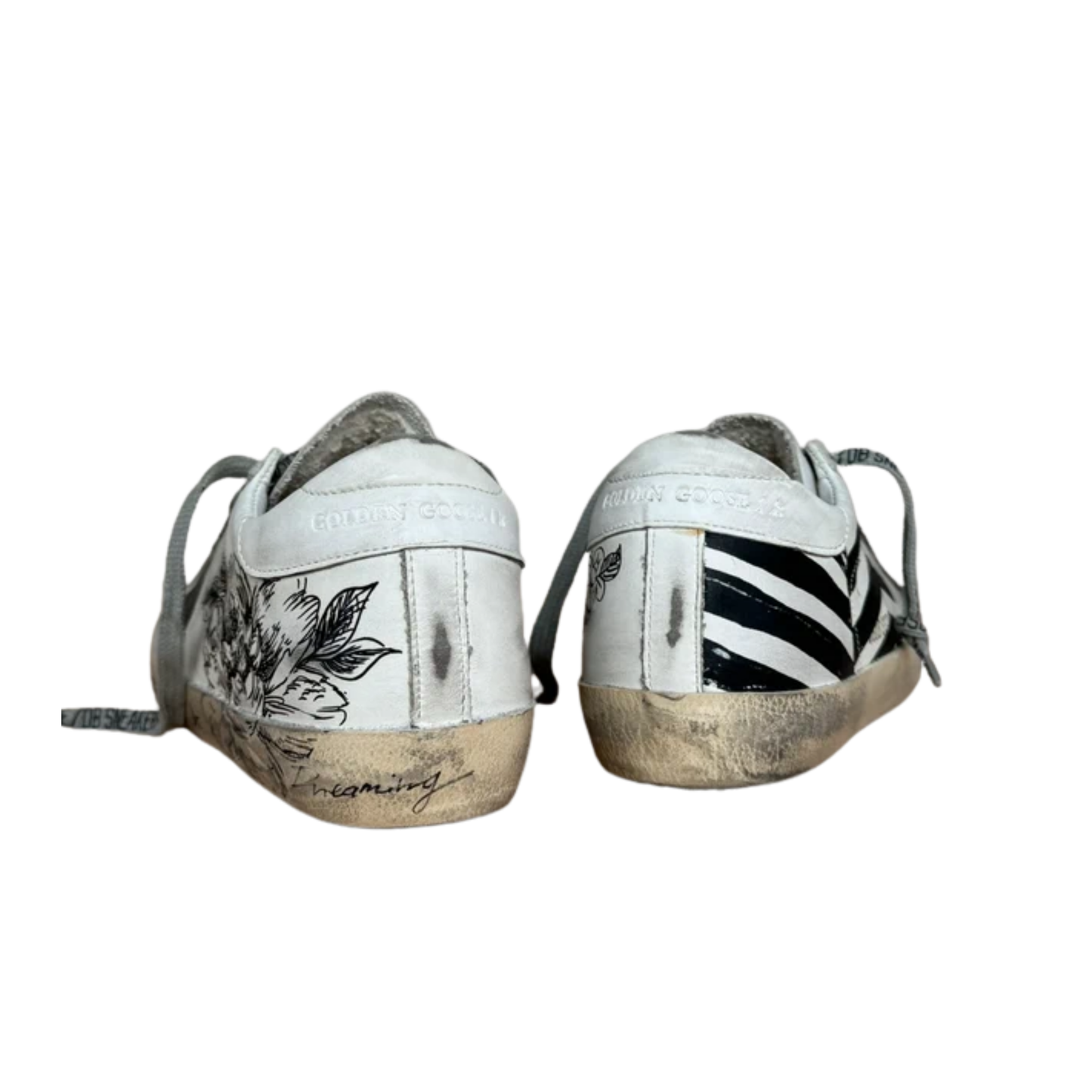 Golden Goose Superstar Sneakers (White) (Womens)