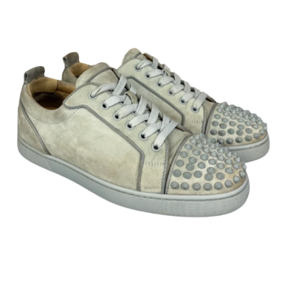 Christian Louboutin Louis Junior Spike Sneakers (Gray)