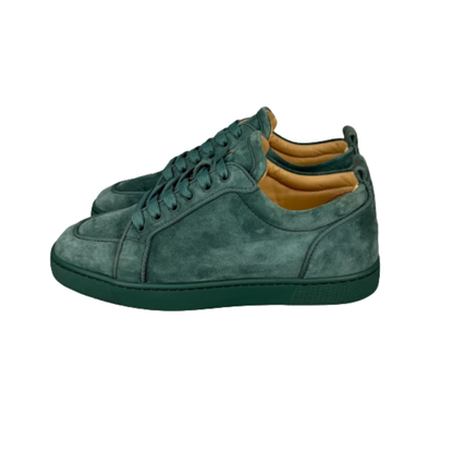 Christian Louboutin Louis Junior Spike Sneakers (Green)