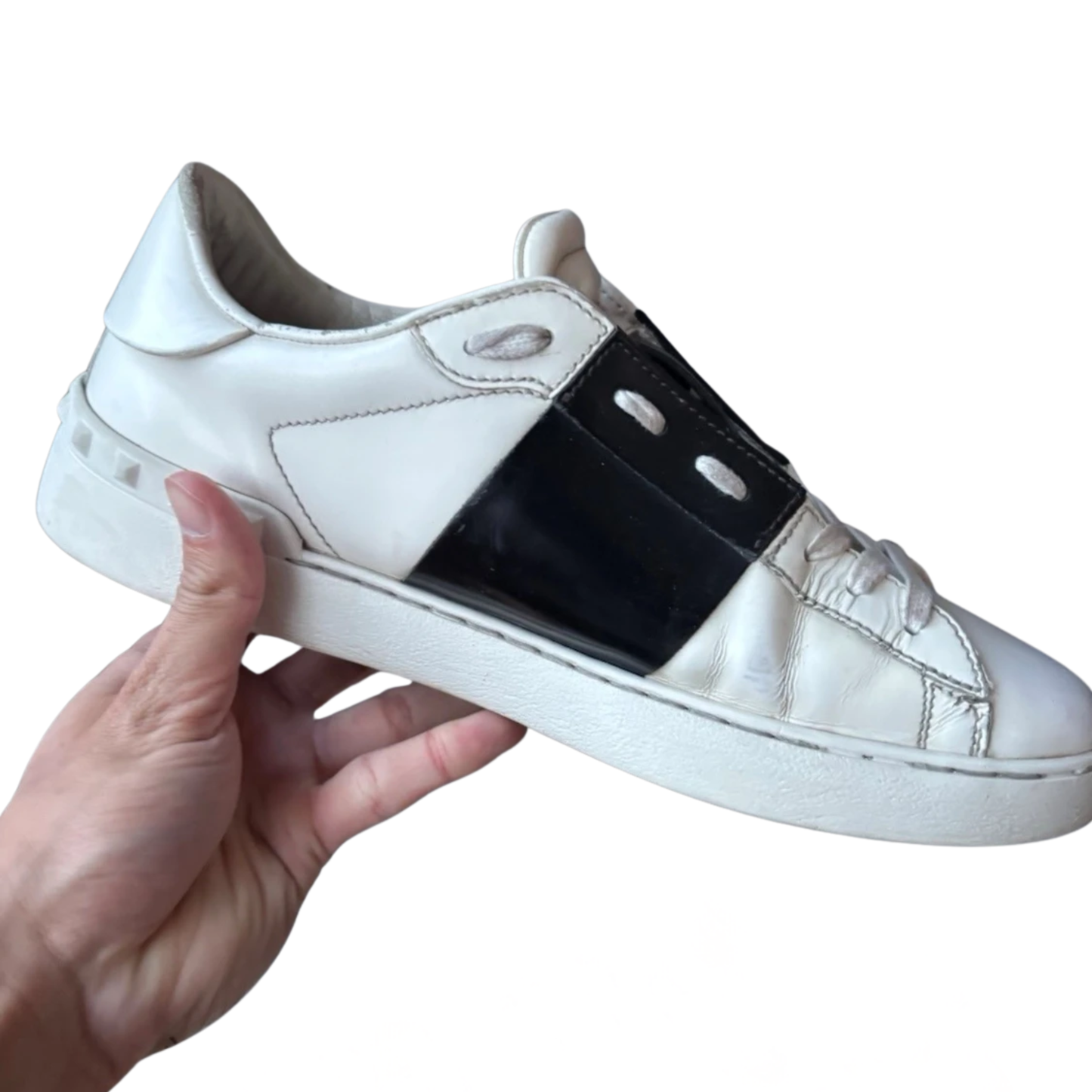Valentino Garavani Open Sneakers (White Black)