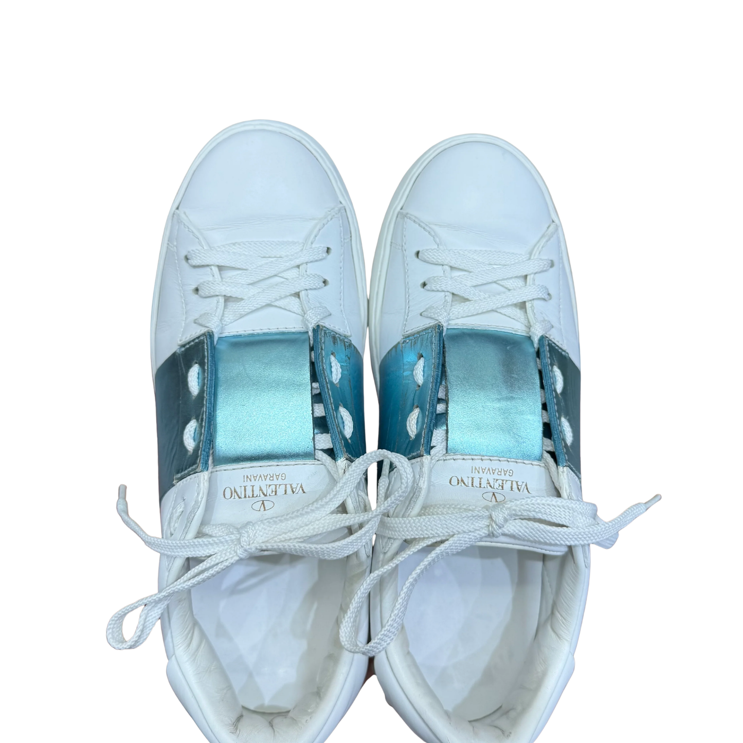 Valentino Open Sneakers (Turquoise) (Womens)