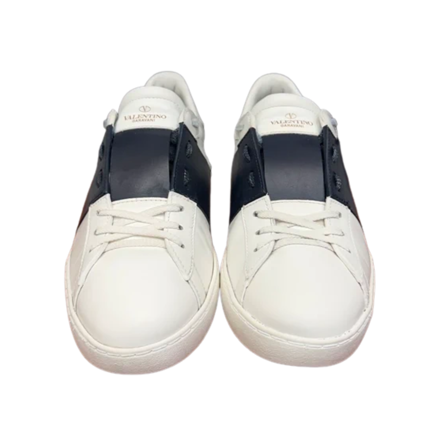 Valentino Garavani Open Sneakers (White Navy)