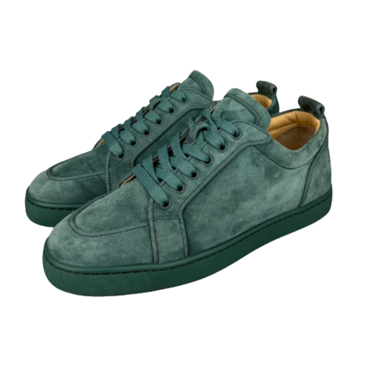 Christian Louboutin Louis Junior Spike Sneakers (Green)