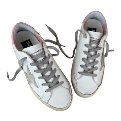 Golden Goose Superstar Sneakers (White) (Womens)