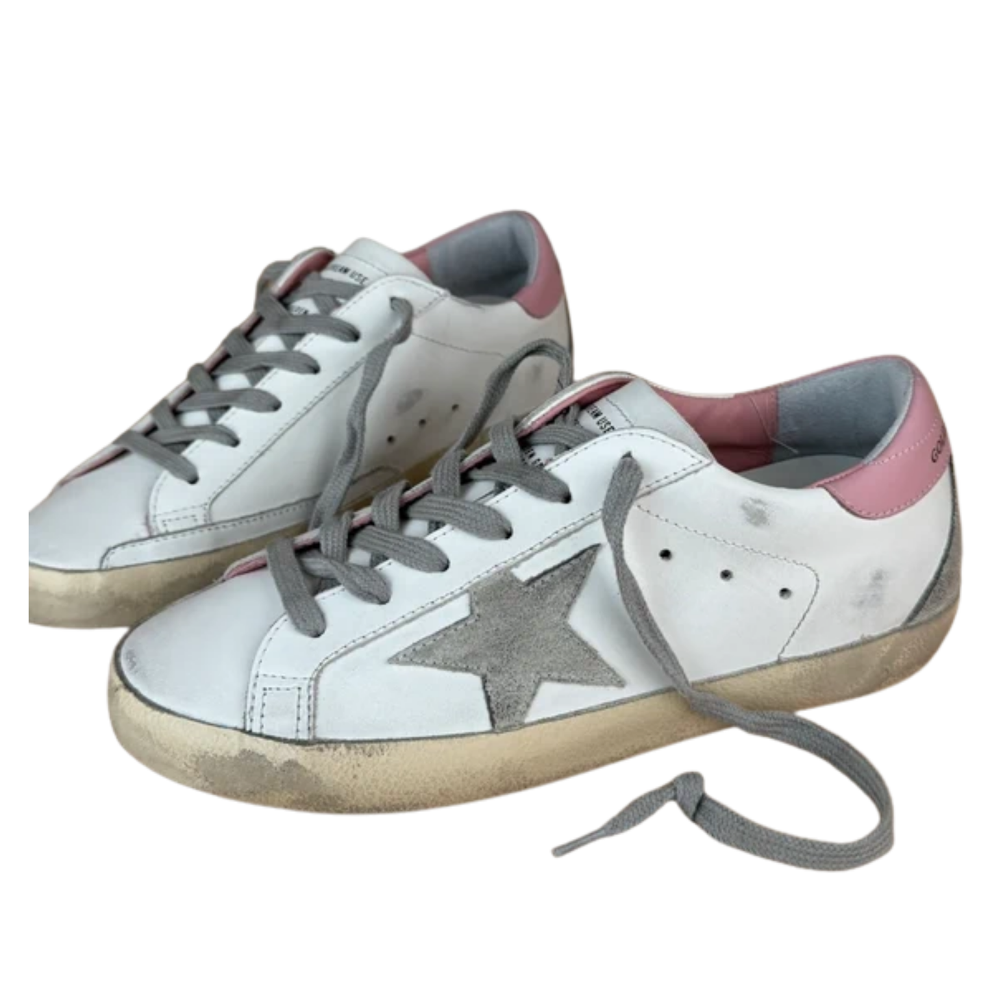 Golden Goose Superstar Sneakers (White) (Womens)