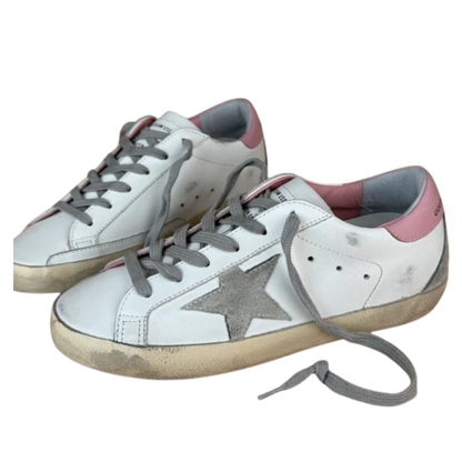 Golden Goose Superstar Sneakers (White) (Womens)