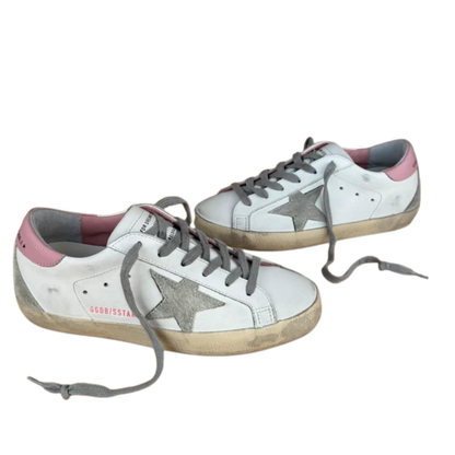 Golden Goose Superstar Sneakers (White) (Womens)