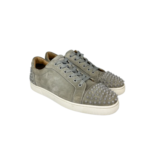 Christian Louboutin Louis Junior Spike Sneakers (Gray)