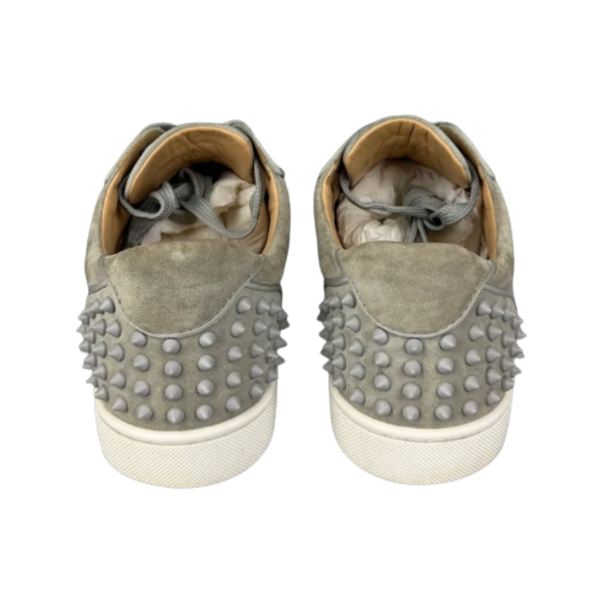 Christian Louboutin Louis Junior Spike Sneakers (Gray)