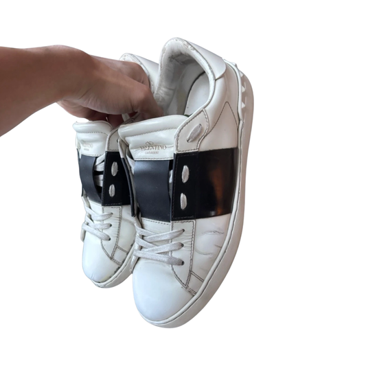 Valentino Garavani Open Sneakers (White Black)
