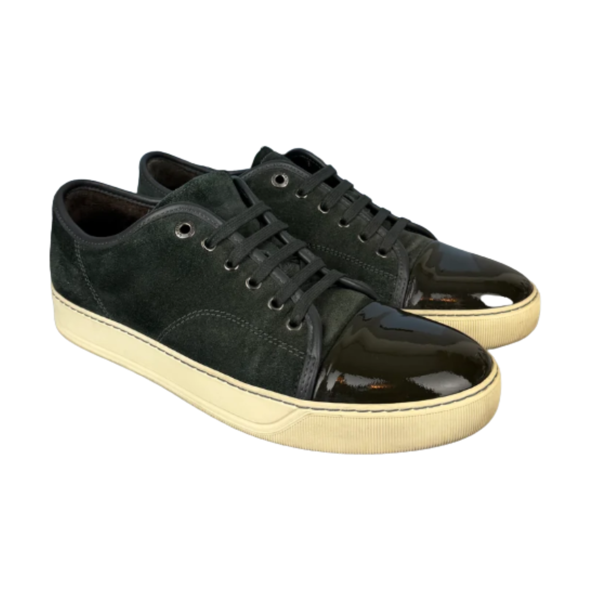 Lanvin Cap Toe Sneakers (Black)