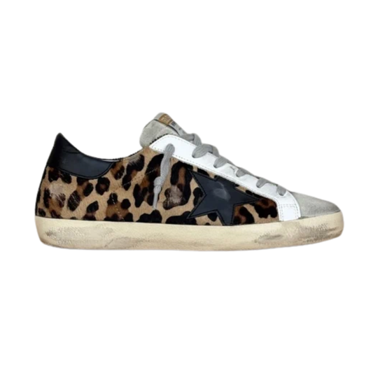 Golden Goose Superstar Sneakers (Lepard) (Womens)