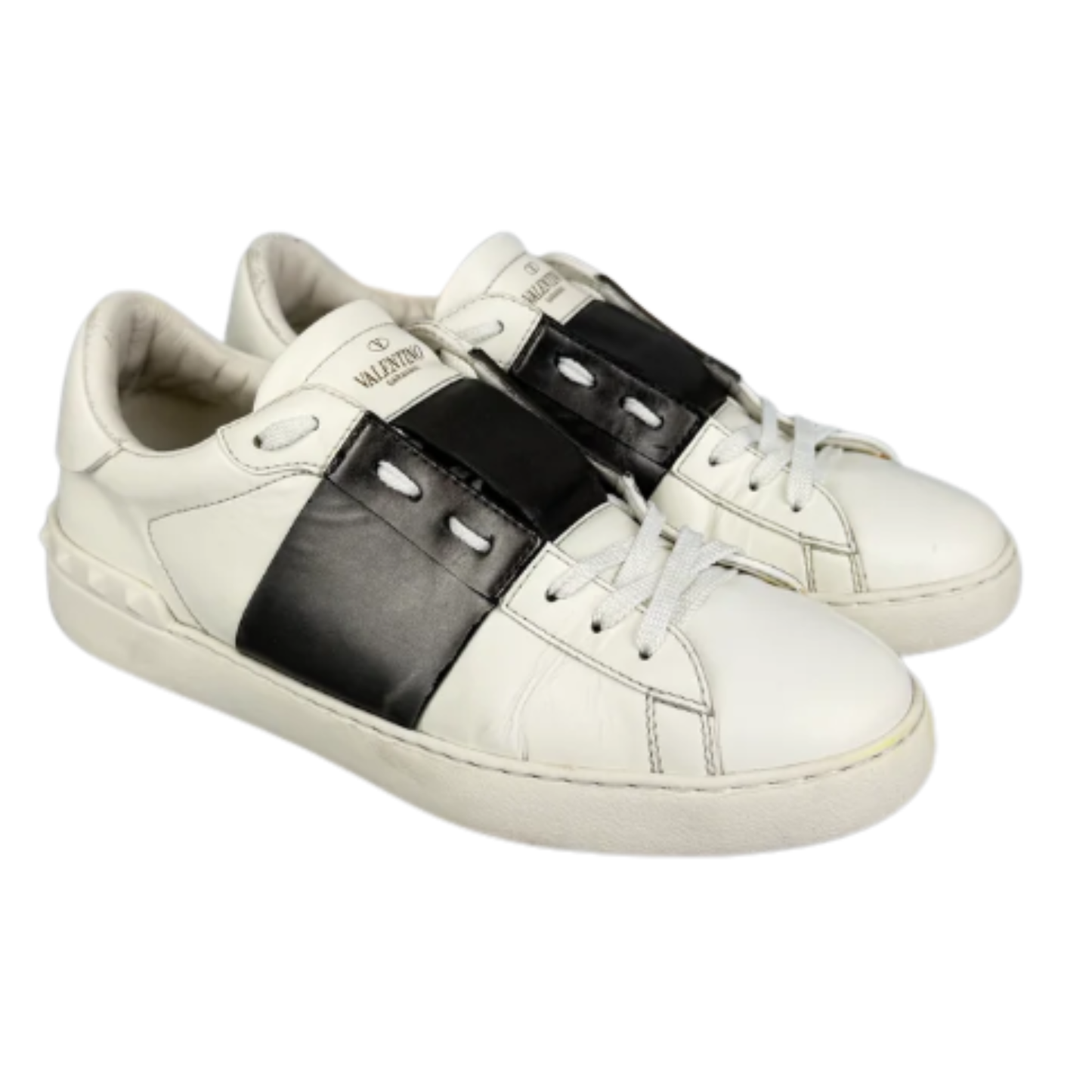 Valentino Garavani Open Sneakers (White Black)