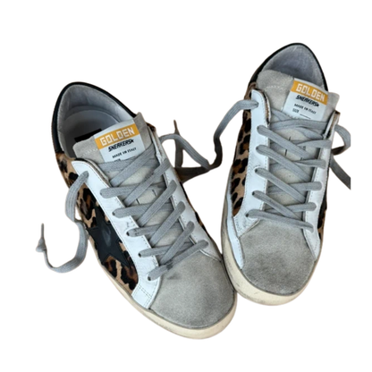 Golden Goose Superstar Sneakers (Lepard) (Womens)