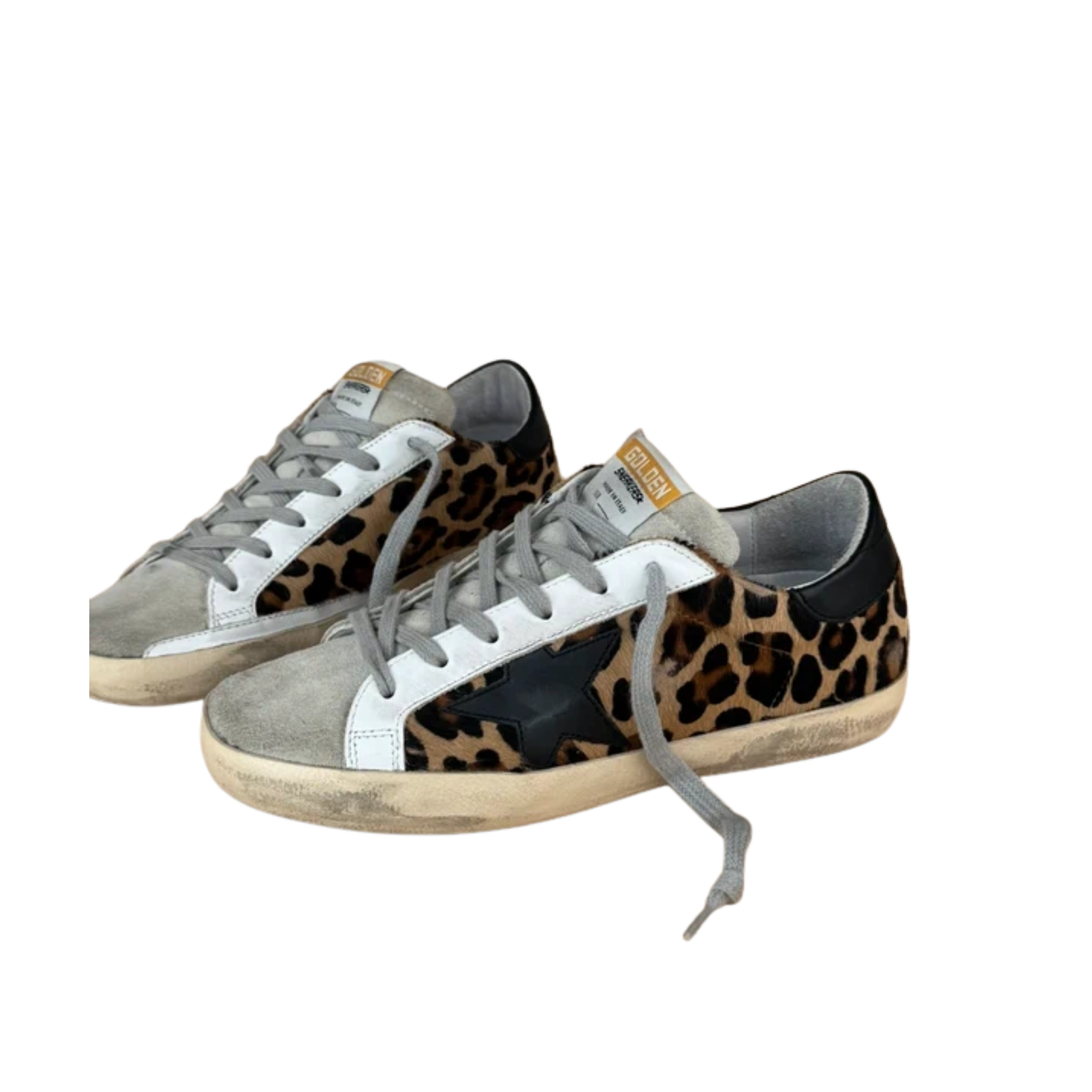 Golden Goose Superstar Sneakers (Lepard) (Womens)