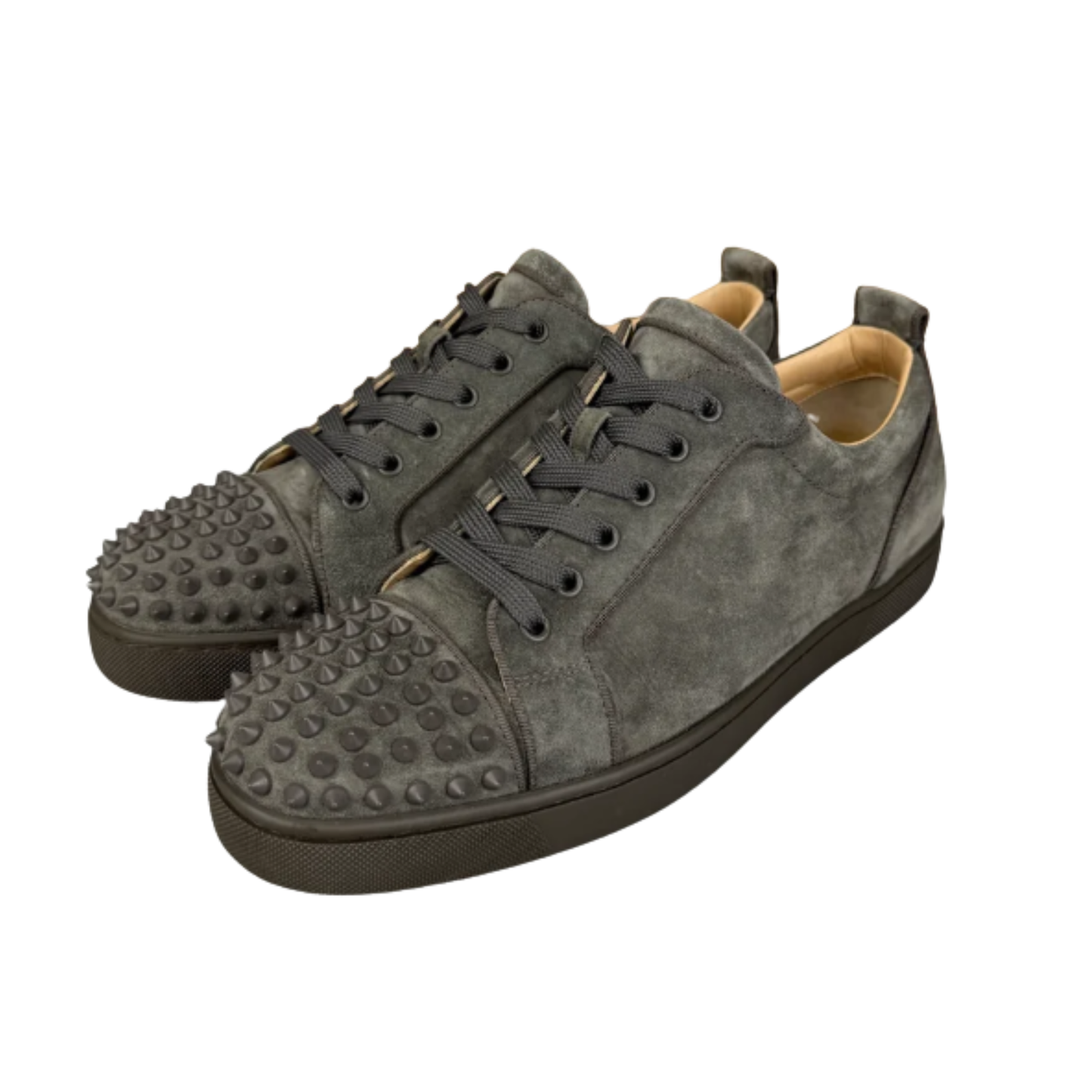Christian Louboutin Louis Junior Spike Sneakers (Gray)