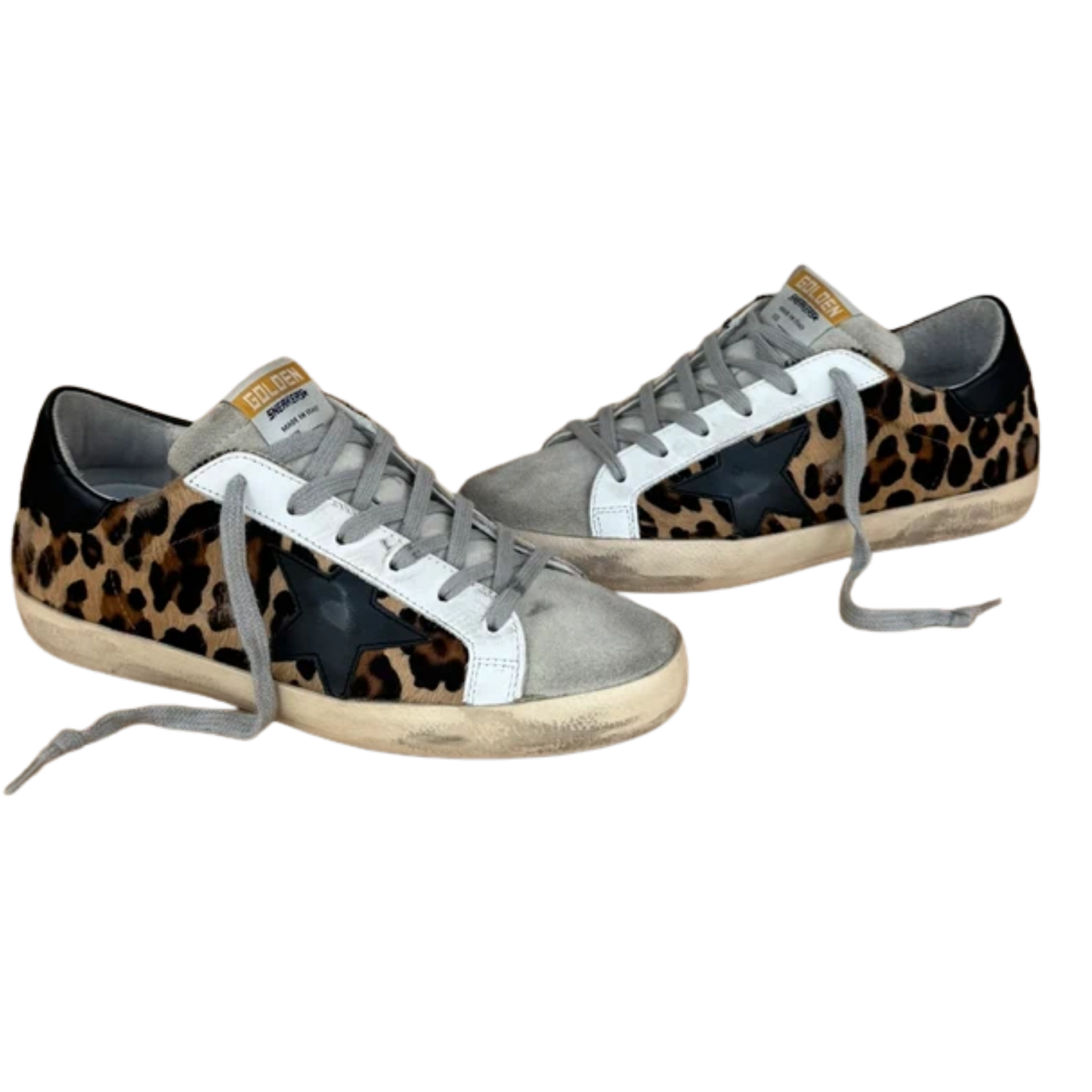 Golden Goose Superstar Sneakers (Lepard) (Womens)