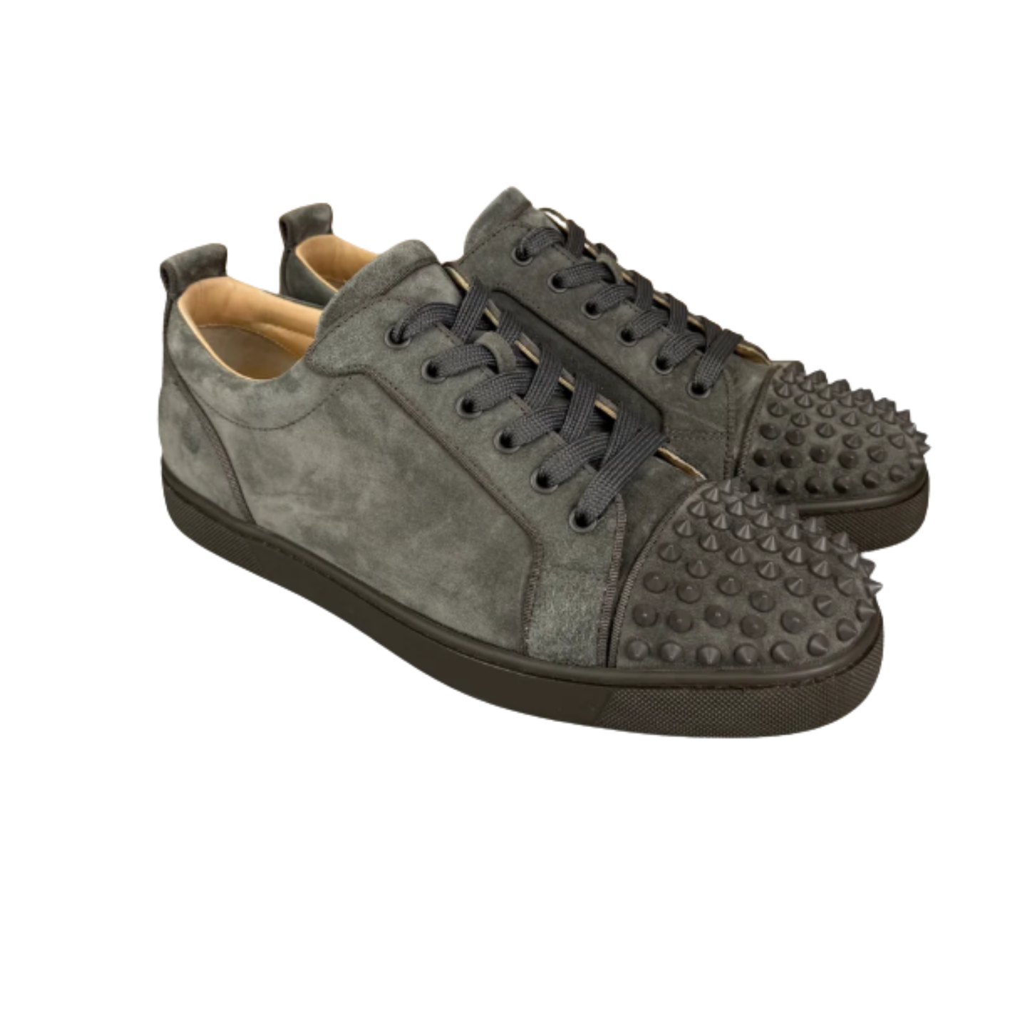 Christian Louboutin Louis Junior Spike Sneakers (Gray)
