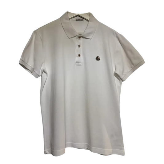 Moncler Maglia Polo Shirt (White)