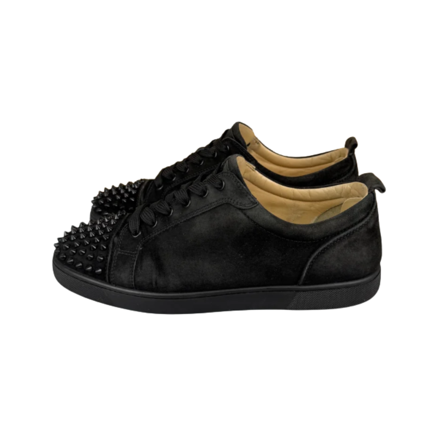 Christian Louboutin Louis Junior Spike Sneakers (Black)
