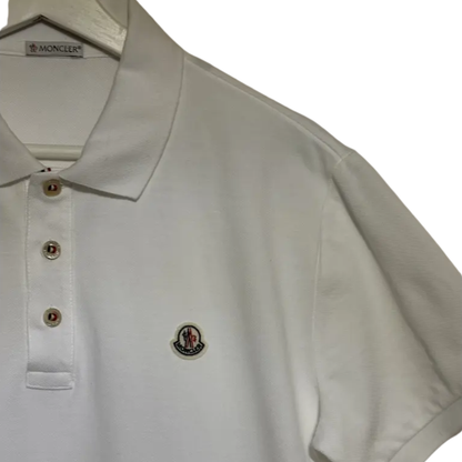 Moncler Maglia Polo Shirt (White)