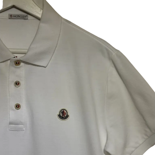 Moncler Maglia Polo Shirt (White)