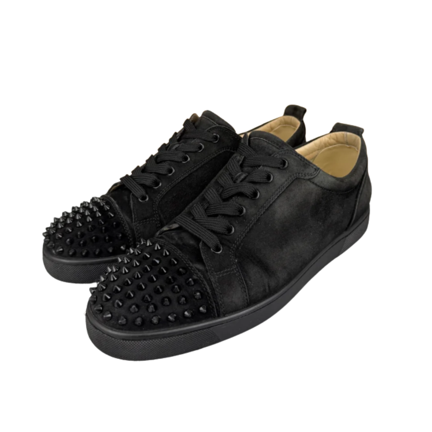 Christian Louboutin Louis Junior Spike Sneakers (Black)