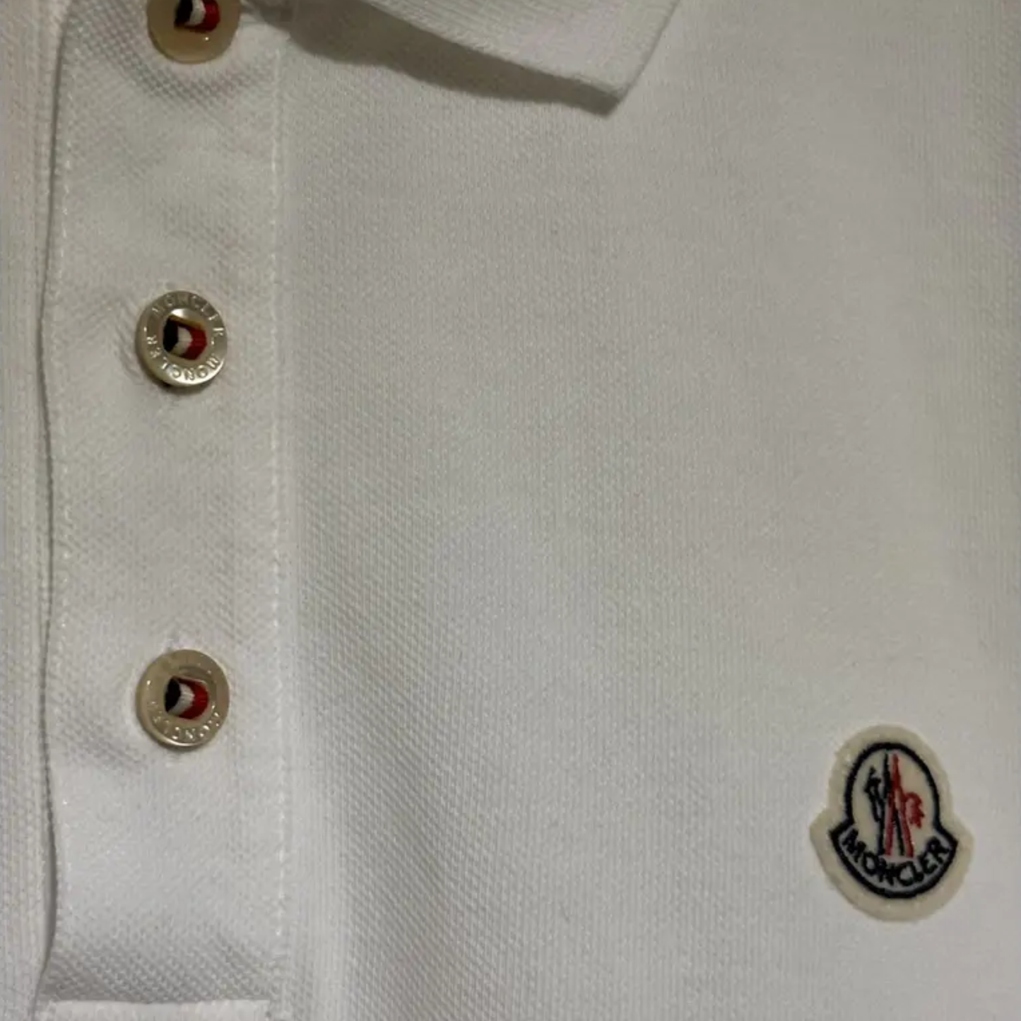 Moncler Maglia Polo Shirt (White)