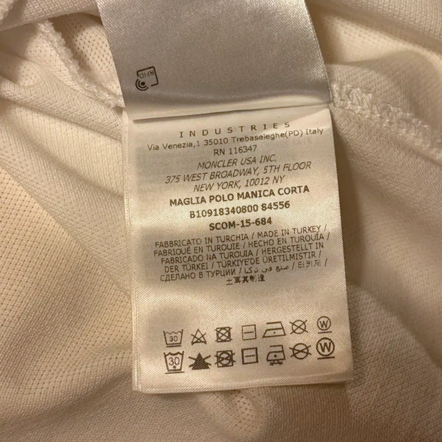 Moncler Maglia Polo Shirt (White)