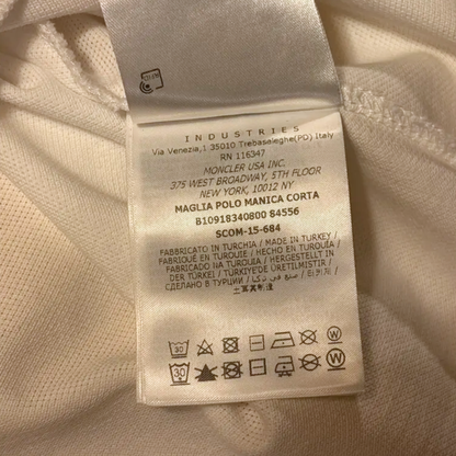 Moncler Maglia Polo Shirt (White)