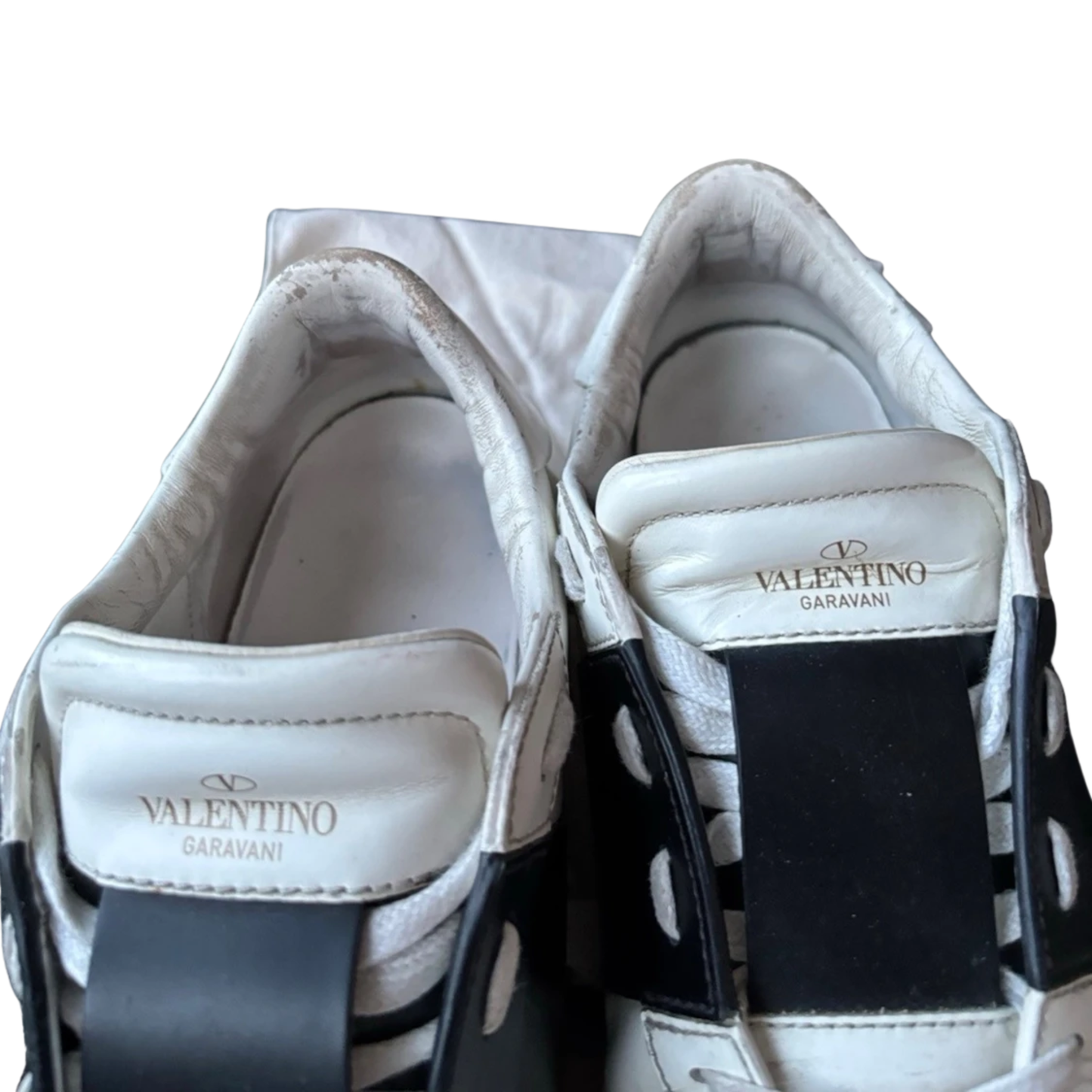 Valentino Garavani Open Sneakers (White Black)