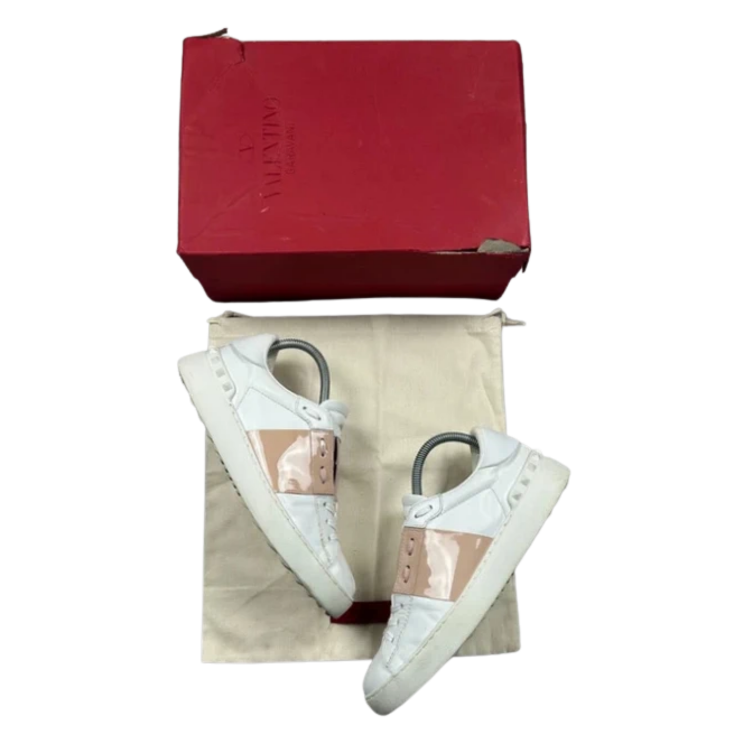 Valentino Open Sneakers (Pink) (Womens)