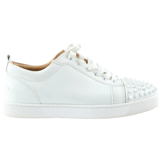 Christian Louboutin Louis Junior Spike Sneakers (White)