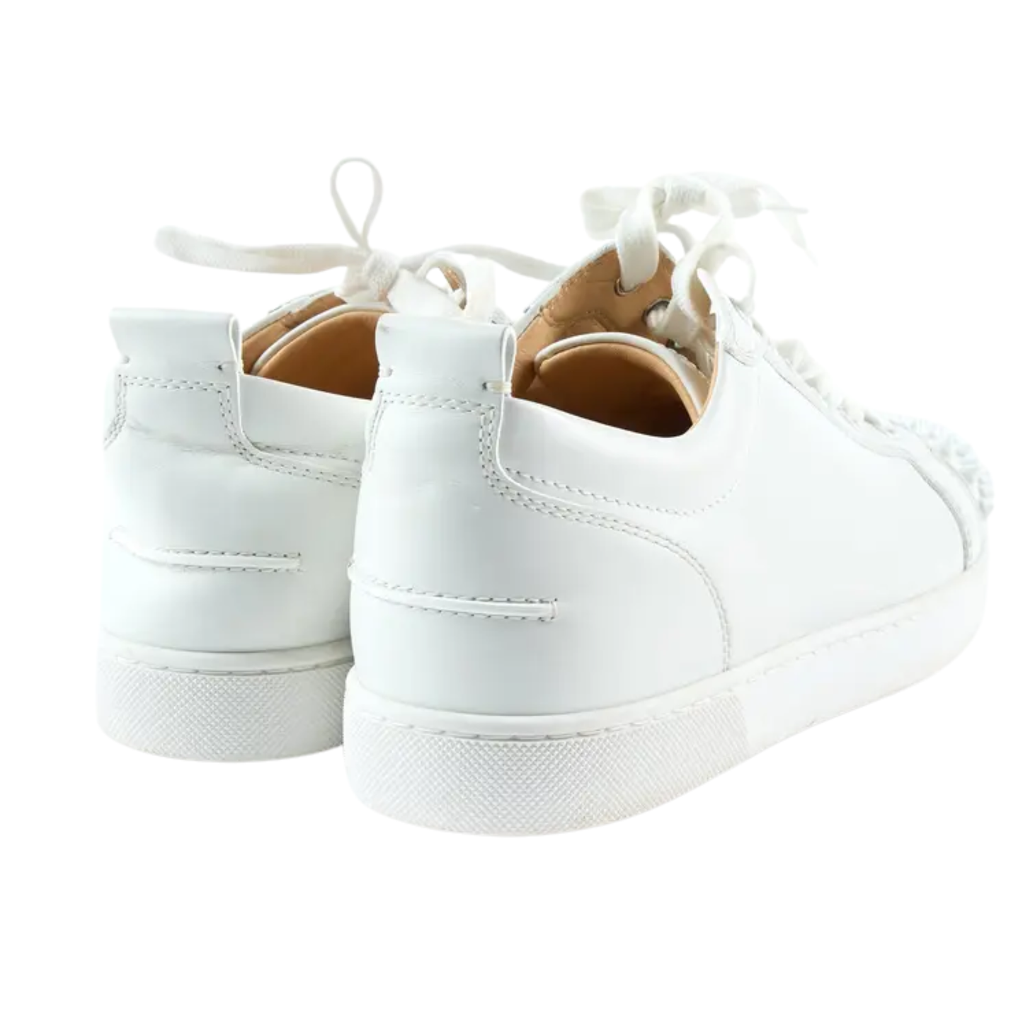 Christian Louboutin Louis Junior Spike Sneakers (White)