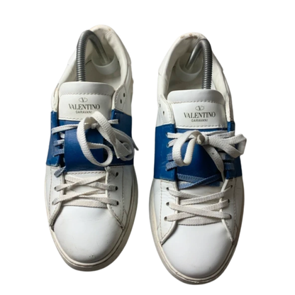Valentino Garavani Open Sneakers (White Blue)
