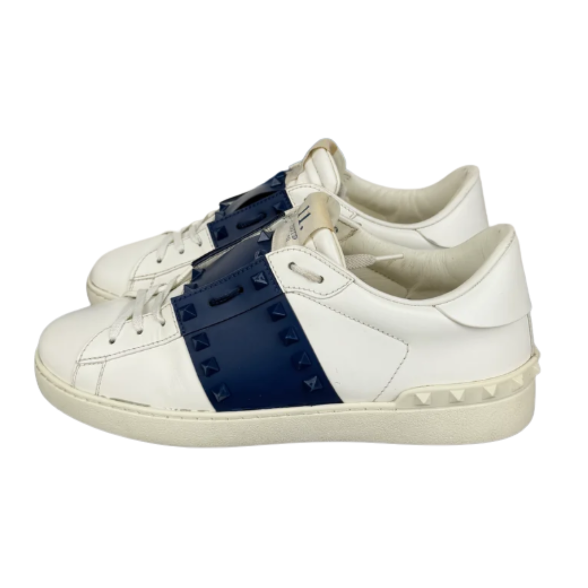 Valentino Garavani Open Sneakers (White Navy)