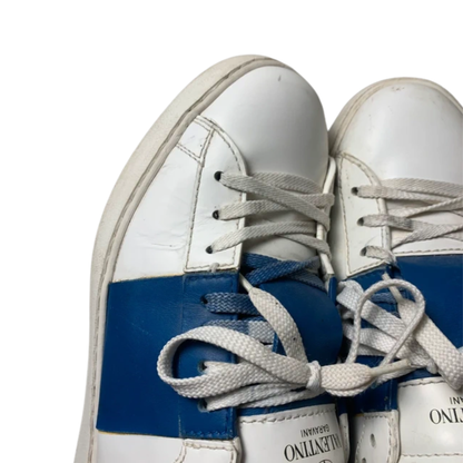 Valentino Garavani Open Sneakers (White Blue)