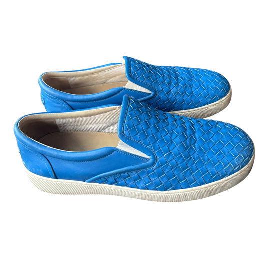 Bottega Veneta Low Slip-on Sneakers (Blue)