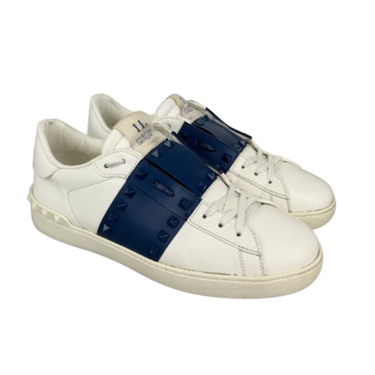 Valentino Garavani Open Sneakers (White Navy)